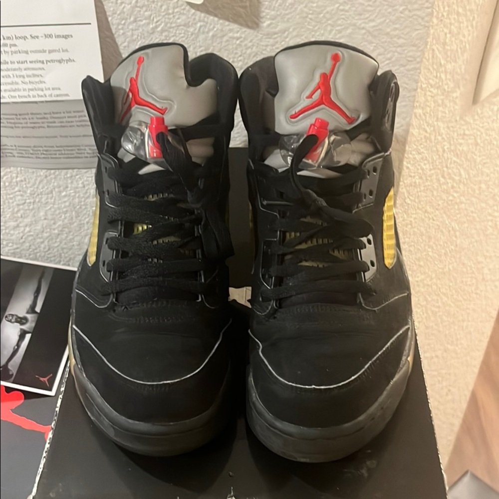 Air Jordan V 5 Black Metallic Silver 3M 2007